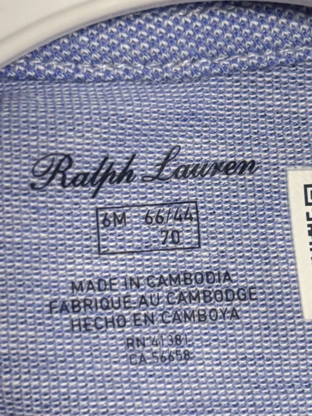 Polo Ralph Lauren Baby 2PC Oxford Mesh Polo & Striped Shorts Set 6M and NWT